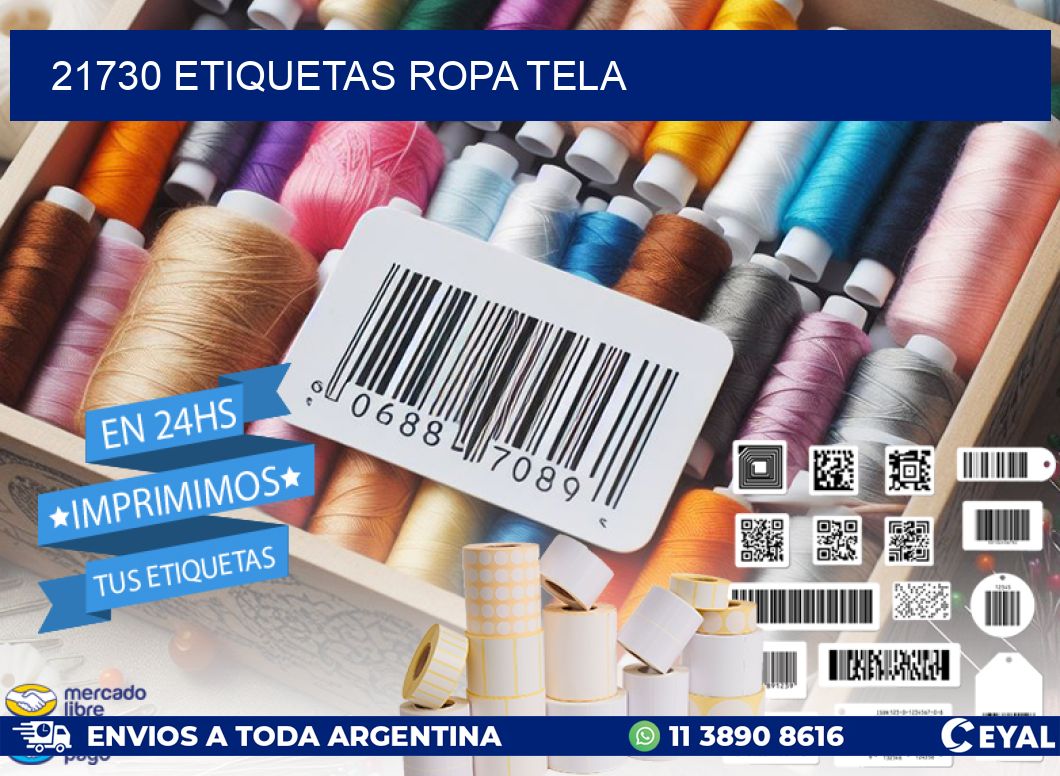 21730 ETIQUETAS ROPA TELA