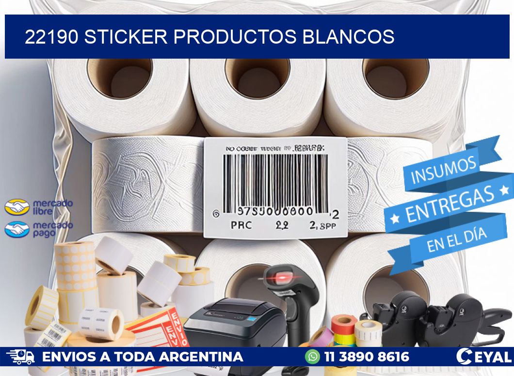 22190 STICKER PRODUCTOS BLANCOS