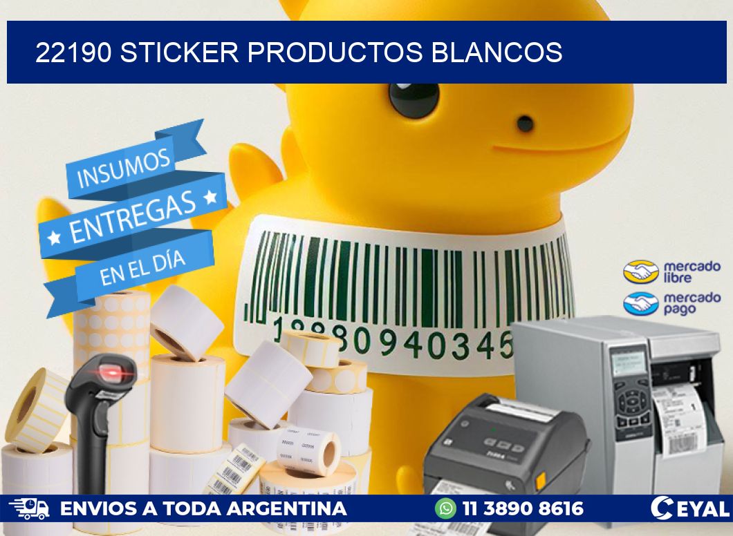 22190 STICKER PRODUCTOS BLANCOS