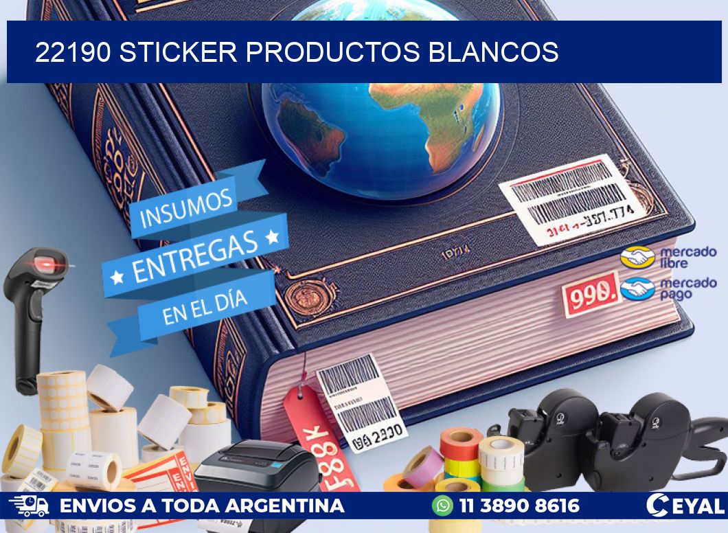 22190 STICKER PRODUCTOS BLANCOS