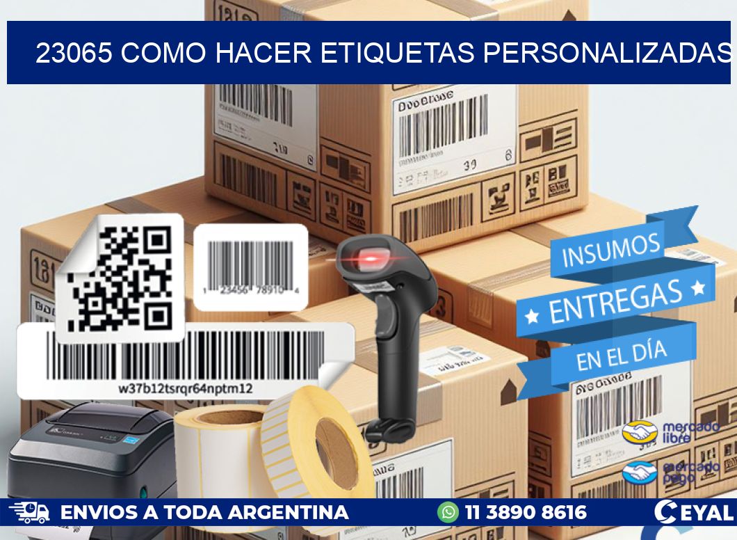 23065 como hacer etiquetas personalizadas