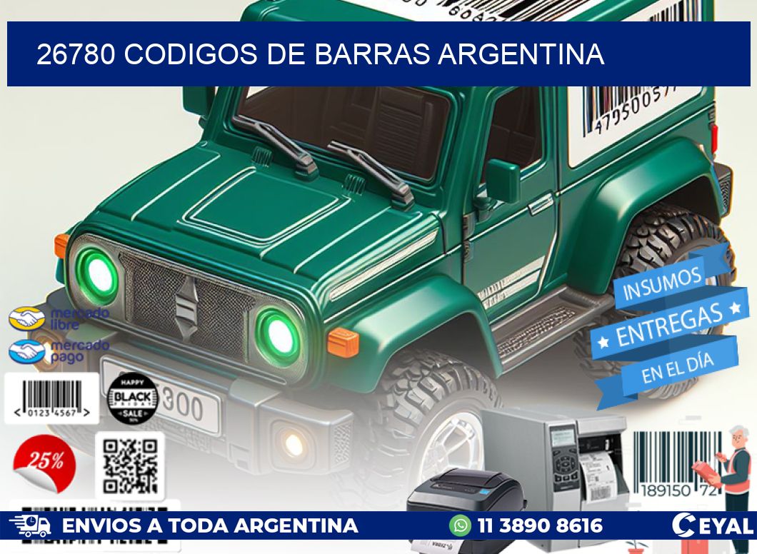 26780 CODIGOS DE BARRAS ARGENTINA