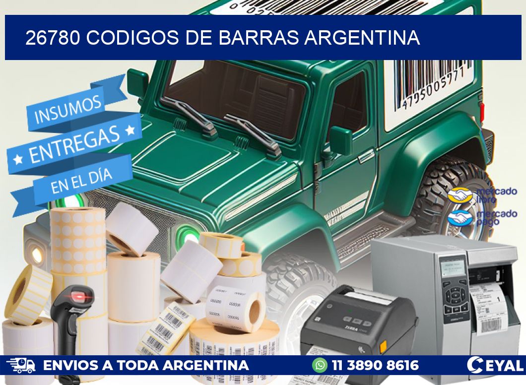 26780 CODIGOS DE BARRAS ARGENTINA