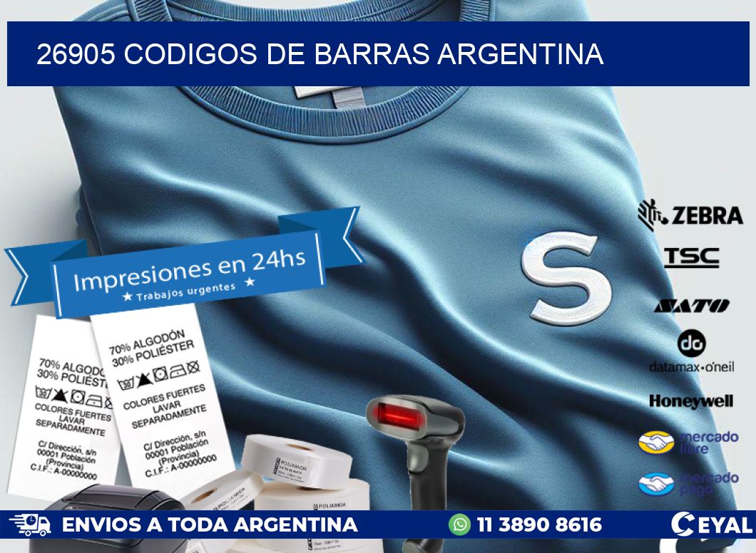 26905 CODIGOS DE BARRAS ARGENTINA