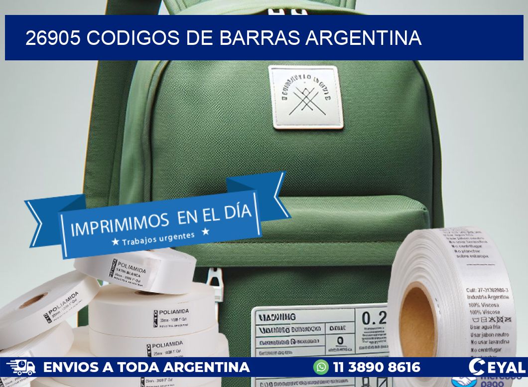 26905 CODIGOS DE BARRAS ARGENTINA