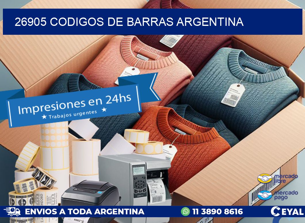 26905 CODIGOS DE BARRAS ARGENTINA