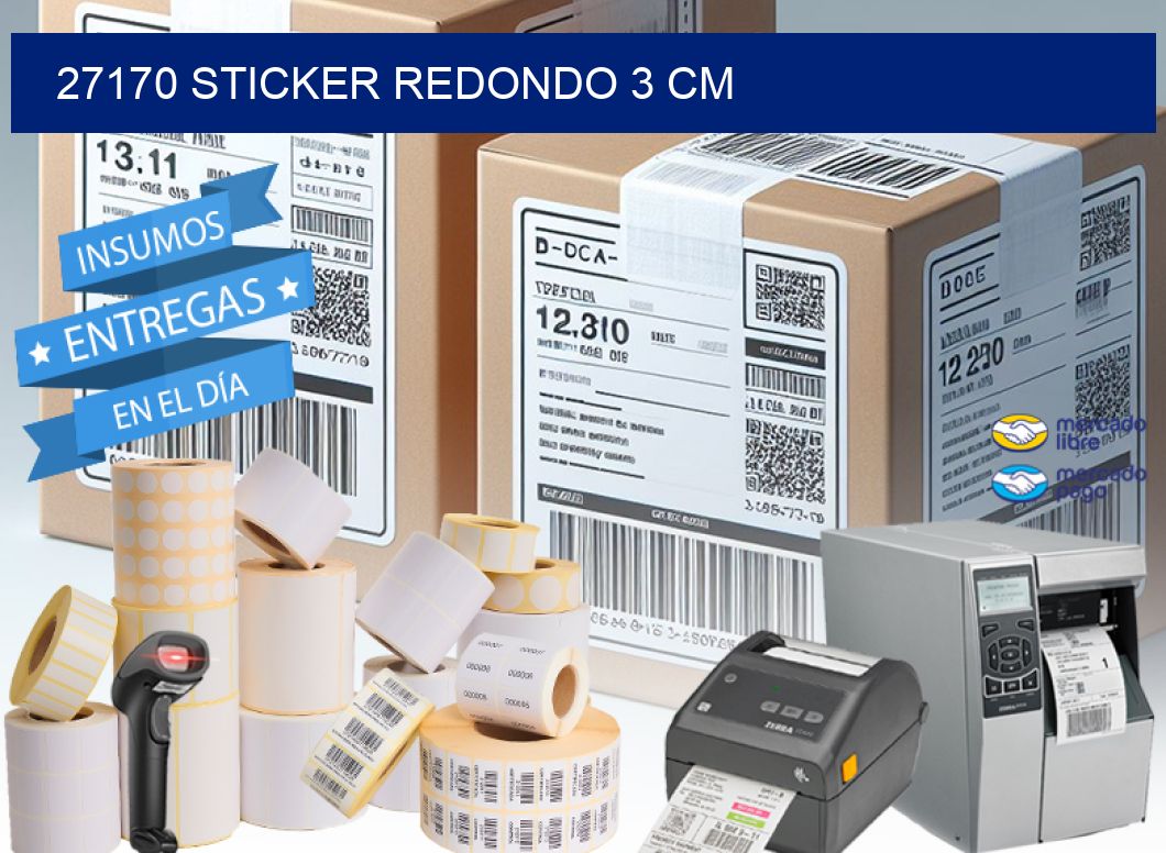 27170 STICKER REDONDO 3 CM