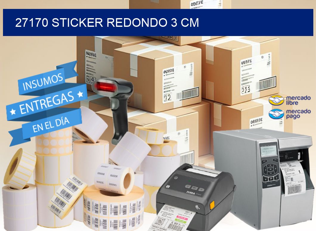 27170 STICKER REDONDO 3 CM