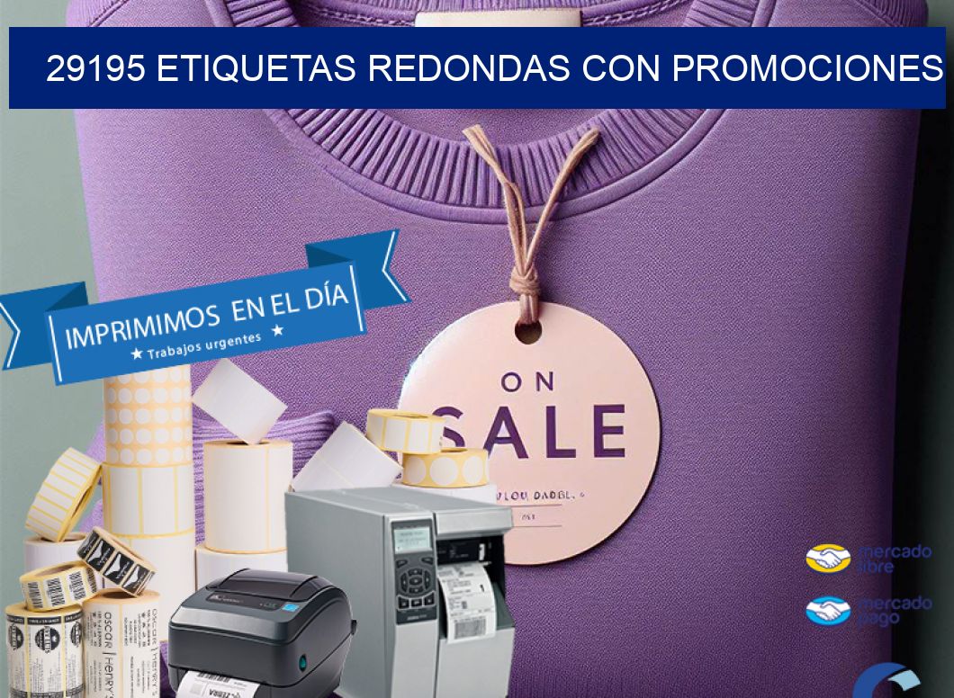 29195 ETIQUETAS REDONDAS CON PROMOCIONES