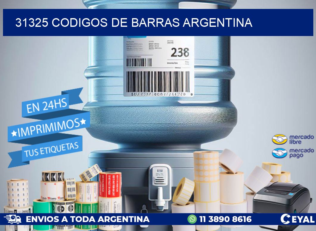 31325 CODIGOS DE BARRAS ARGENTINA