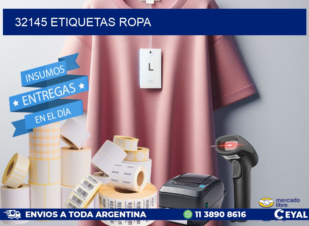 32145 ETIQUETAS ROPA