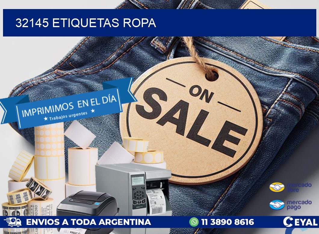 32145 ETIQUETAS ROPA