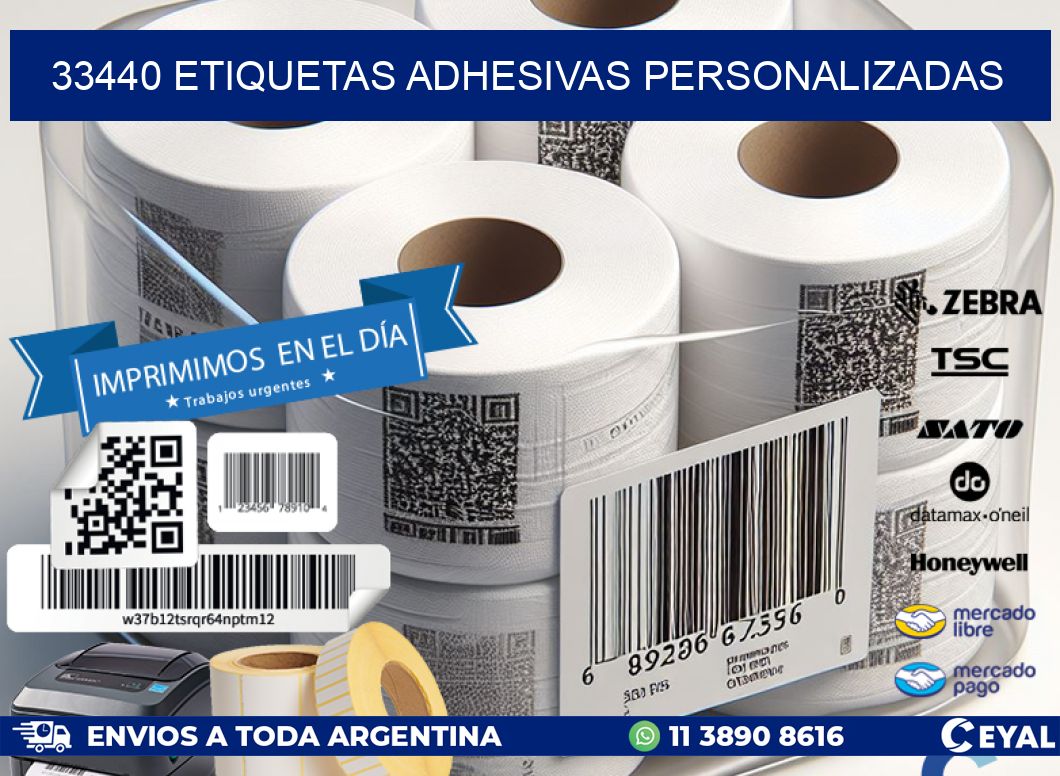 33440 etiquetas adhesivas personalizadas