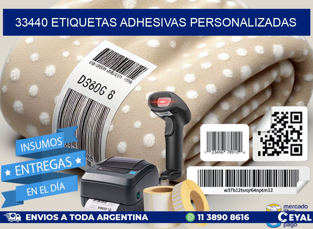 33440 etiquetas adhesivas personalizadas