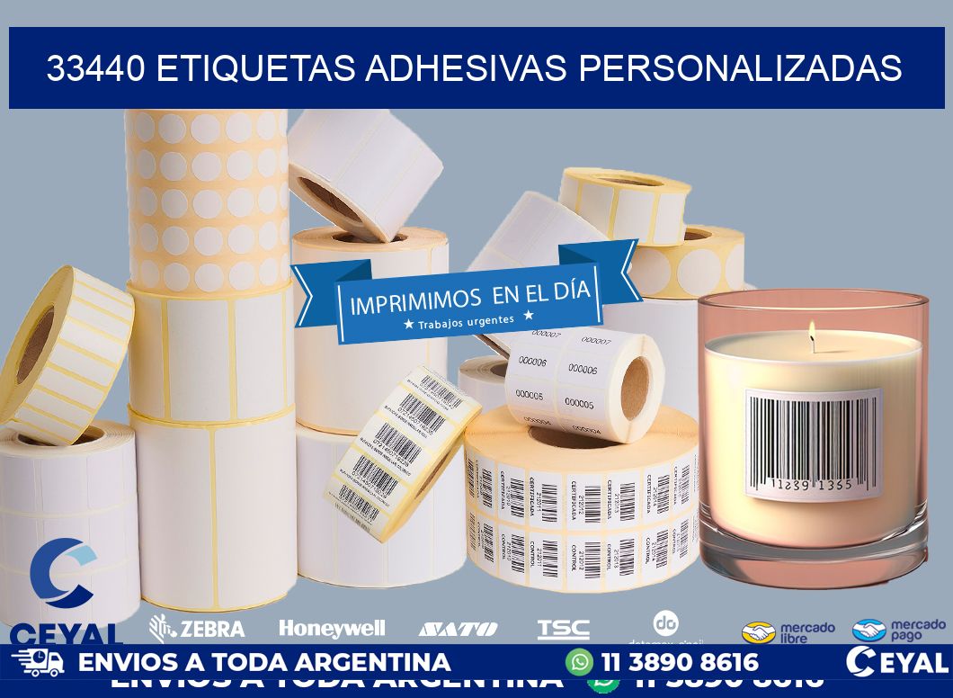 33440 etiquetas adhesivas personalizadas