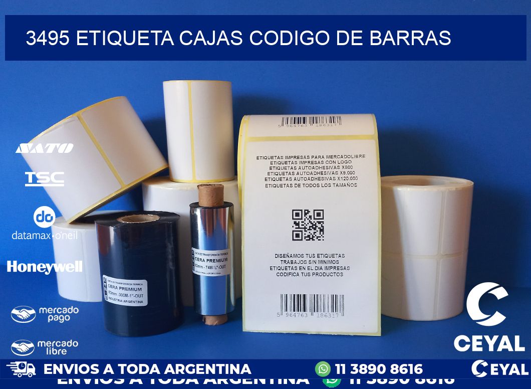 3495 etiqueta cajas codigo de barras