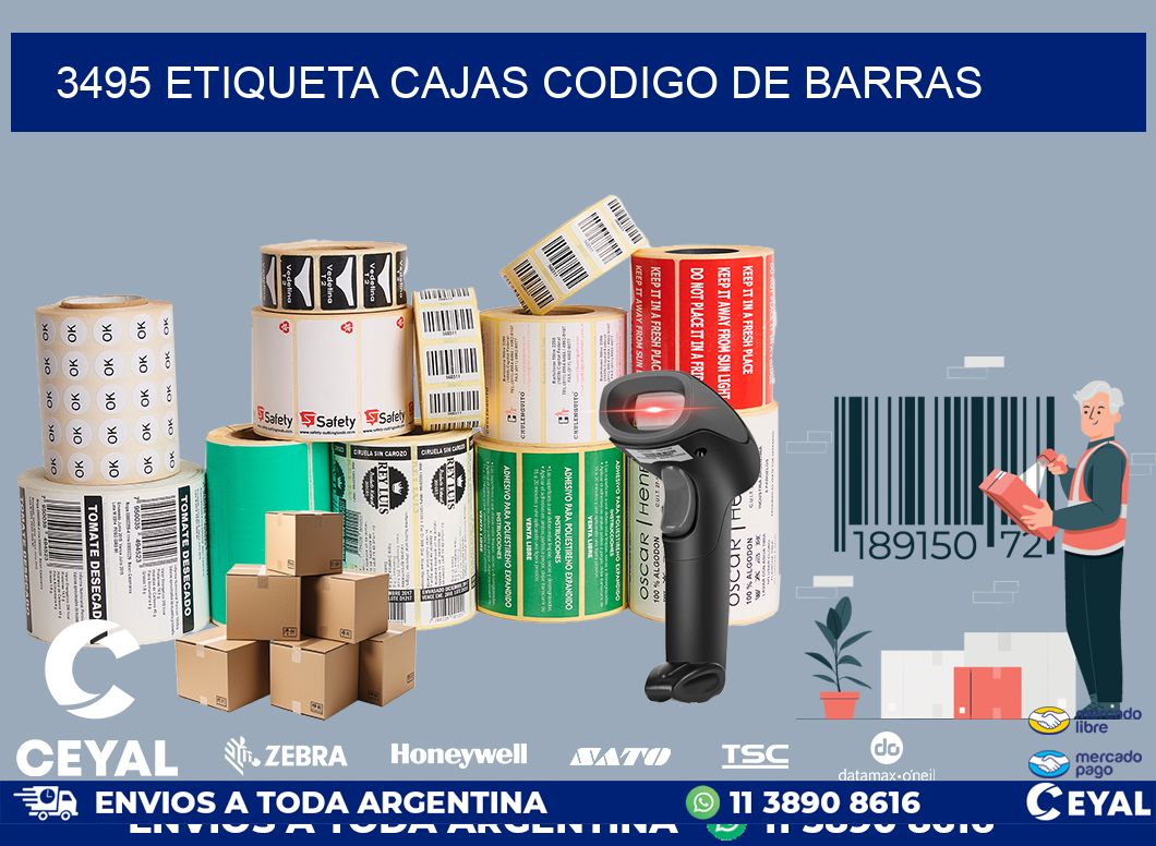 3495 etiqueta cajas codigo de barras