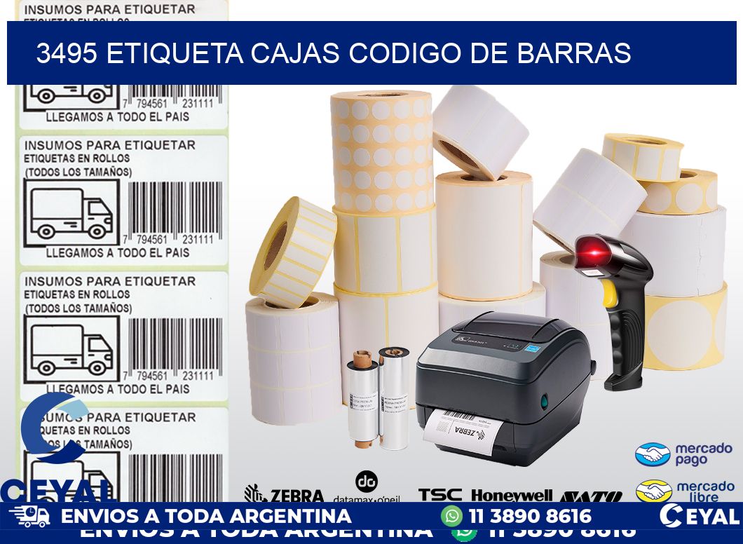 3495 etiqueta cajas codigo de barras