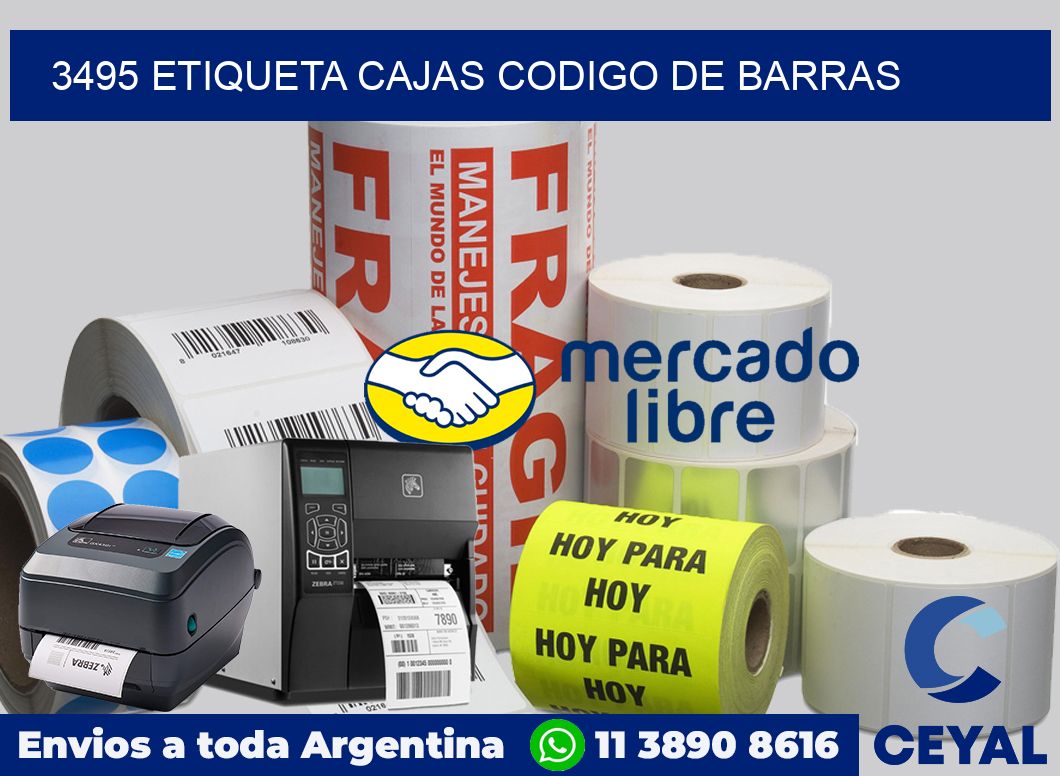 3495 etiqueta cajas codigo de barras