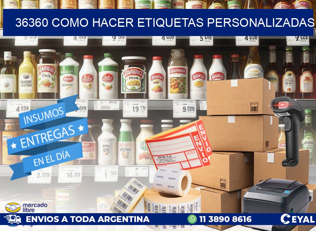 36360 como hacer etiquetas personalizadas