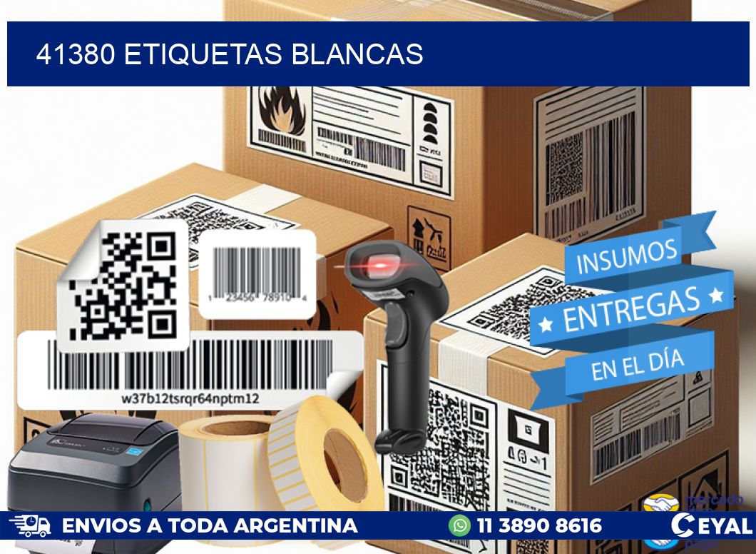 41380 ETIQUETAS BLANCAS