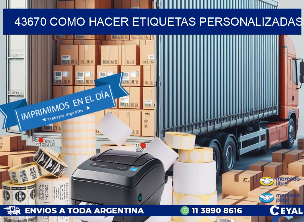 43670 como hacer etiquetas personalizadas