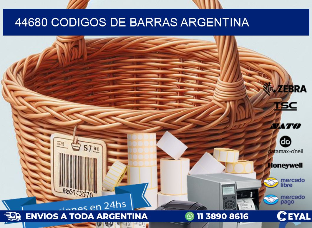 44680 CODIGOS DE BARRAS ARGENTINA