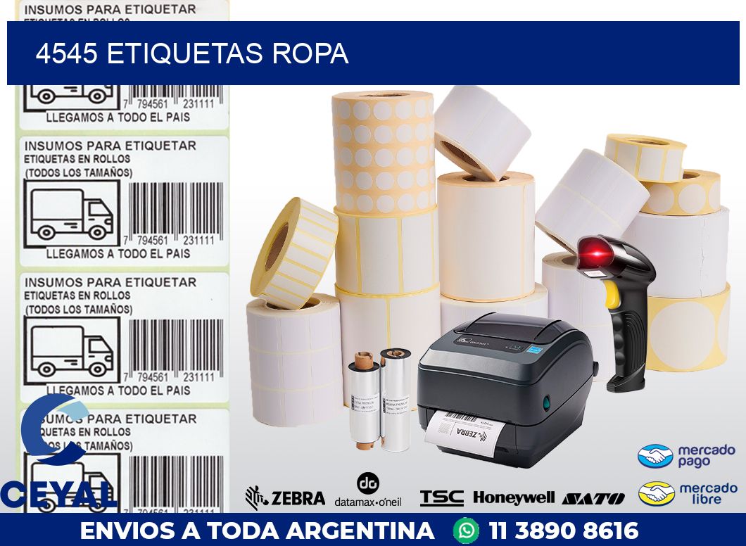 4545 ETIQUETAS ROPA