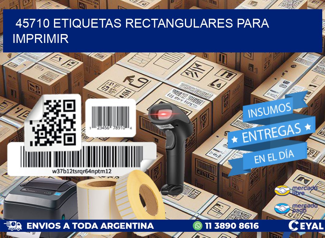 45710 etiquetas rectangulares para imprimir