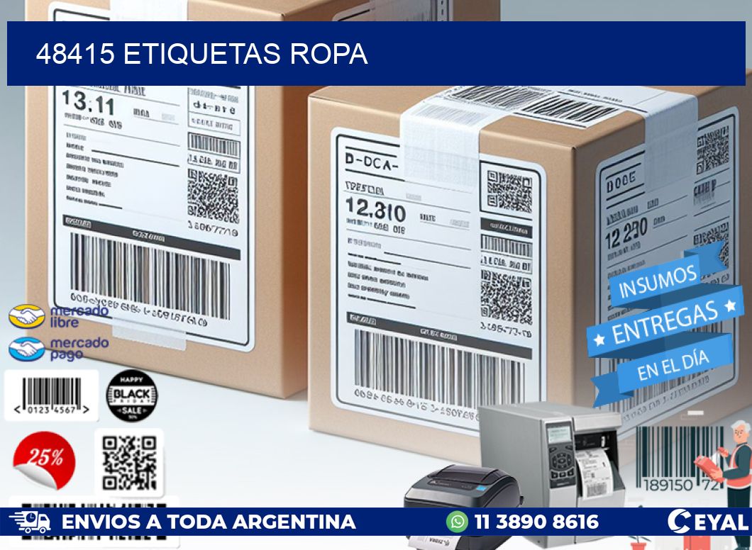 48415 ETIQUETAS ROPA