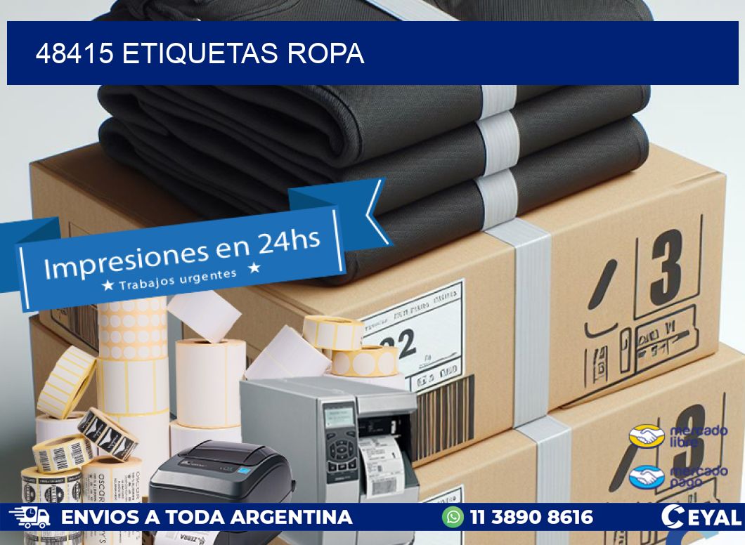 48415 ETIQUETAS ROPA