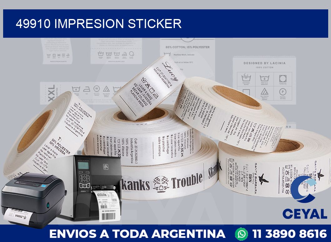 49910 Impresion sticker