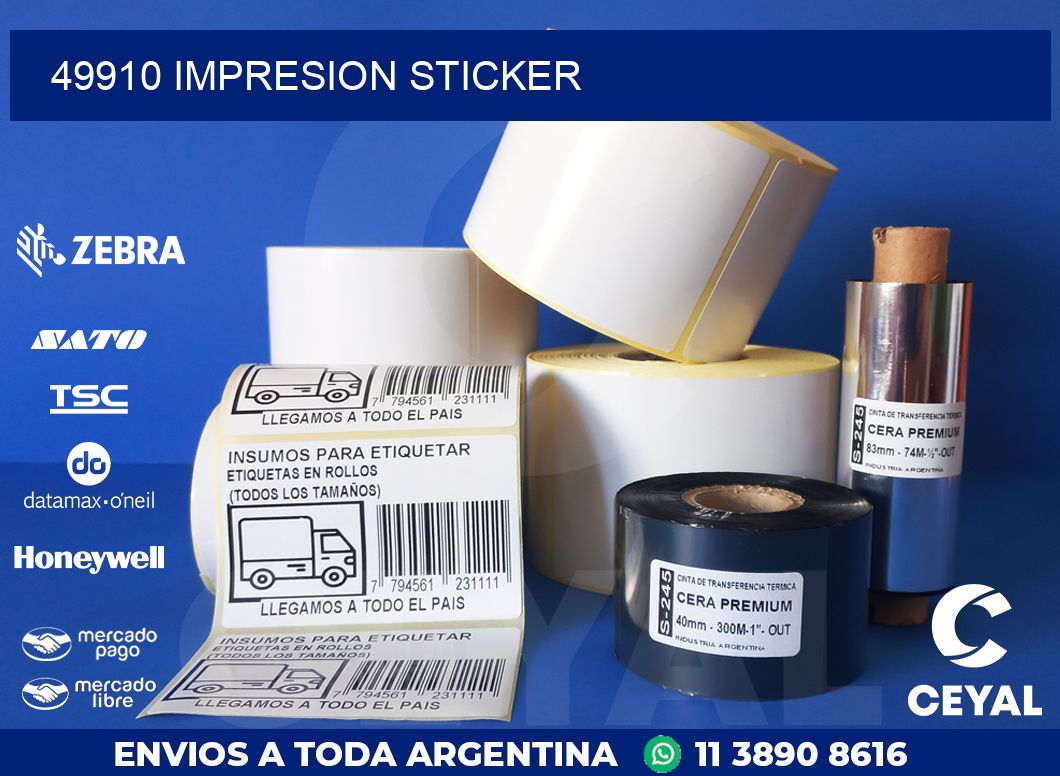 49910 Impresion sticker