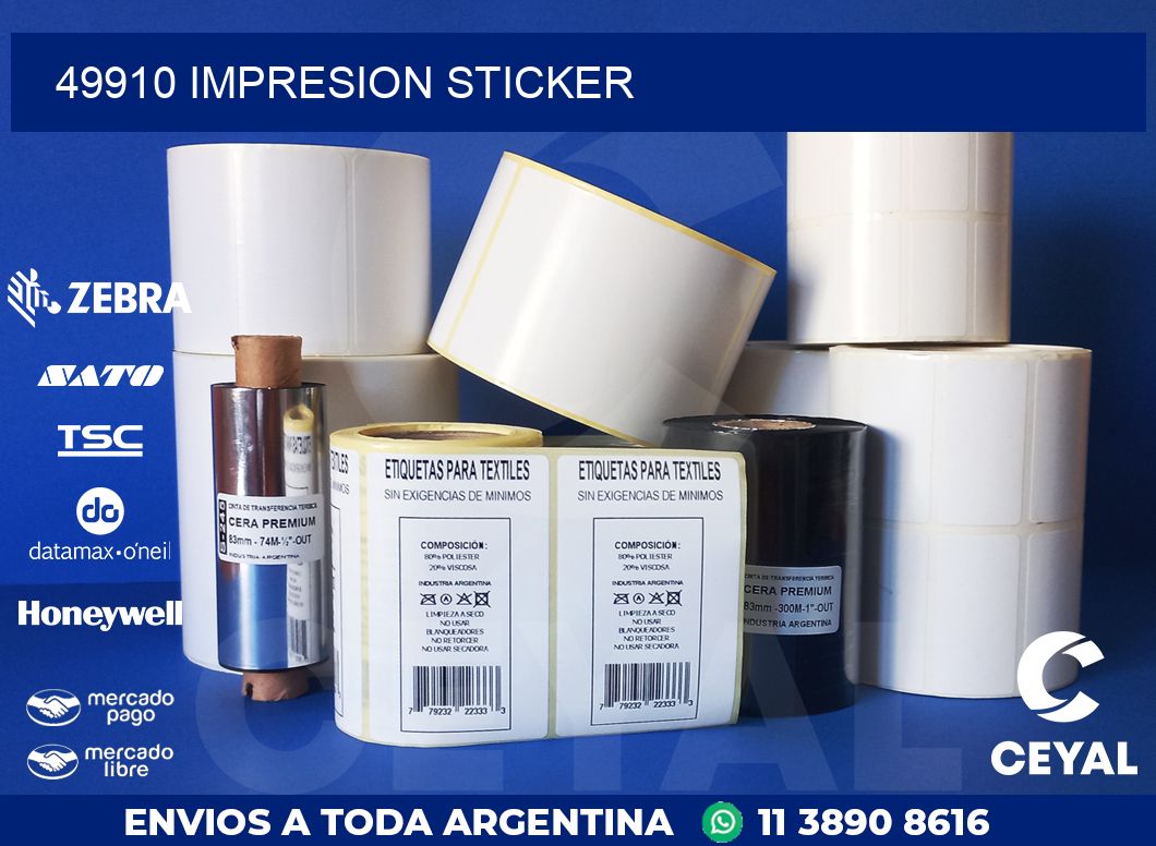 49910 Impresion sticker