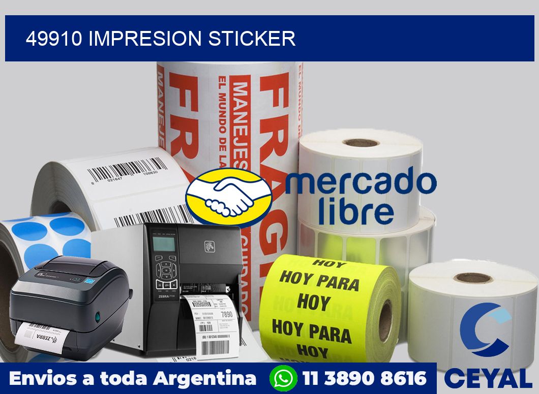 49910 Impresion sticker