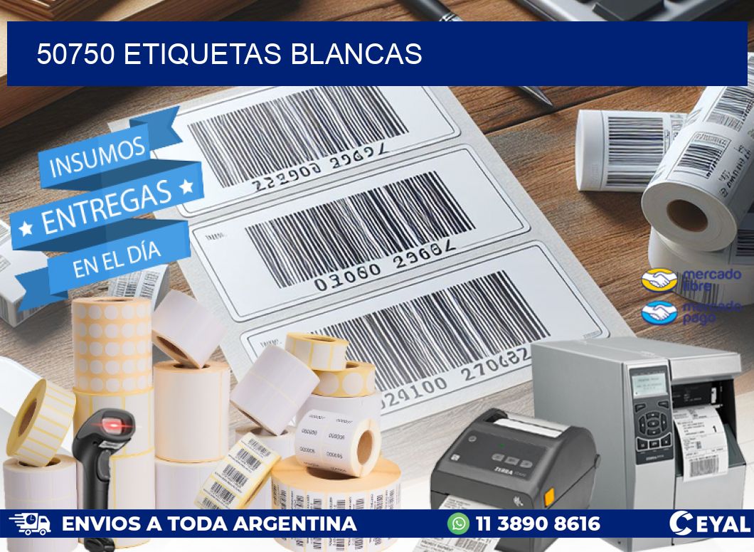 50750 ETIQUETAS BLANCAS