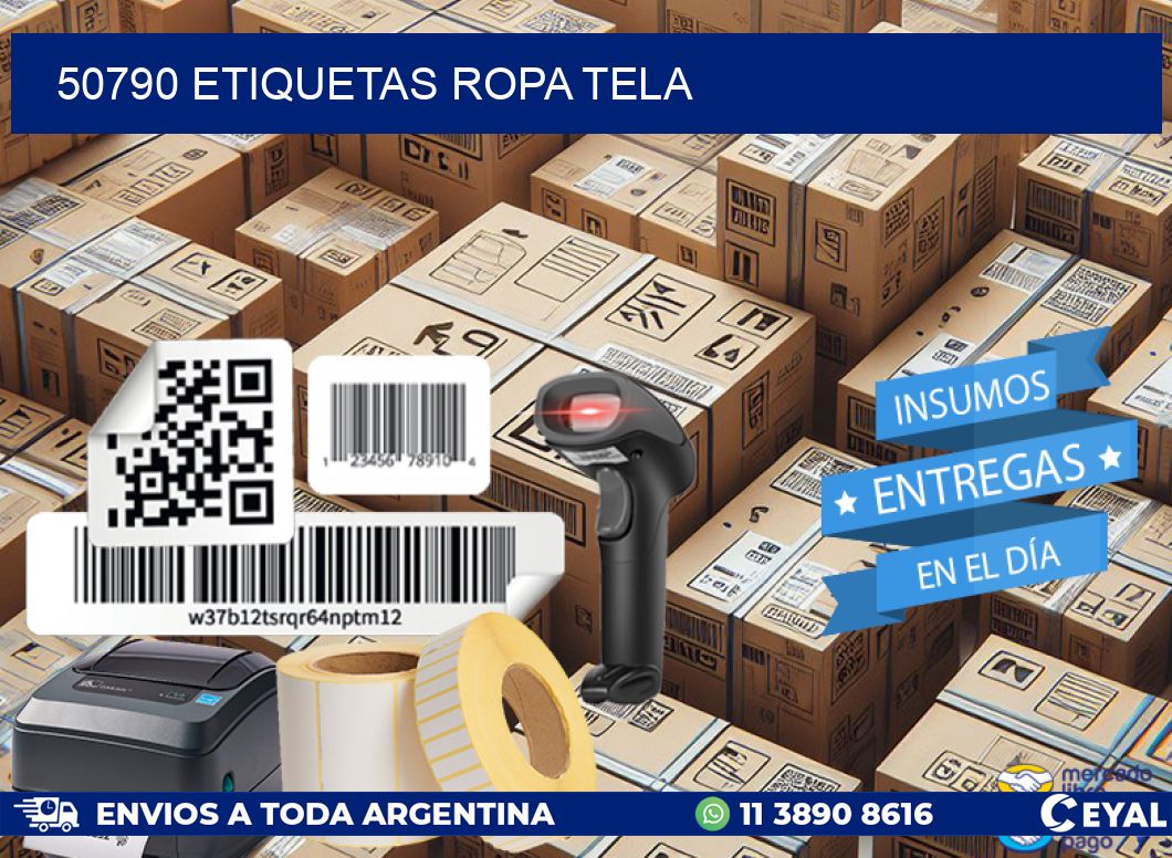 50790 ETIQUETAS ROPA TELA