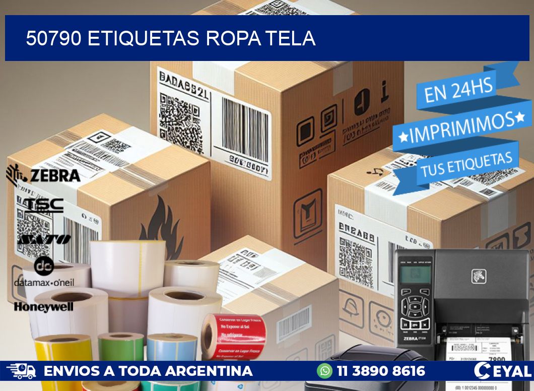 50790 ETIQUETAS ROPA TELA