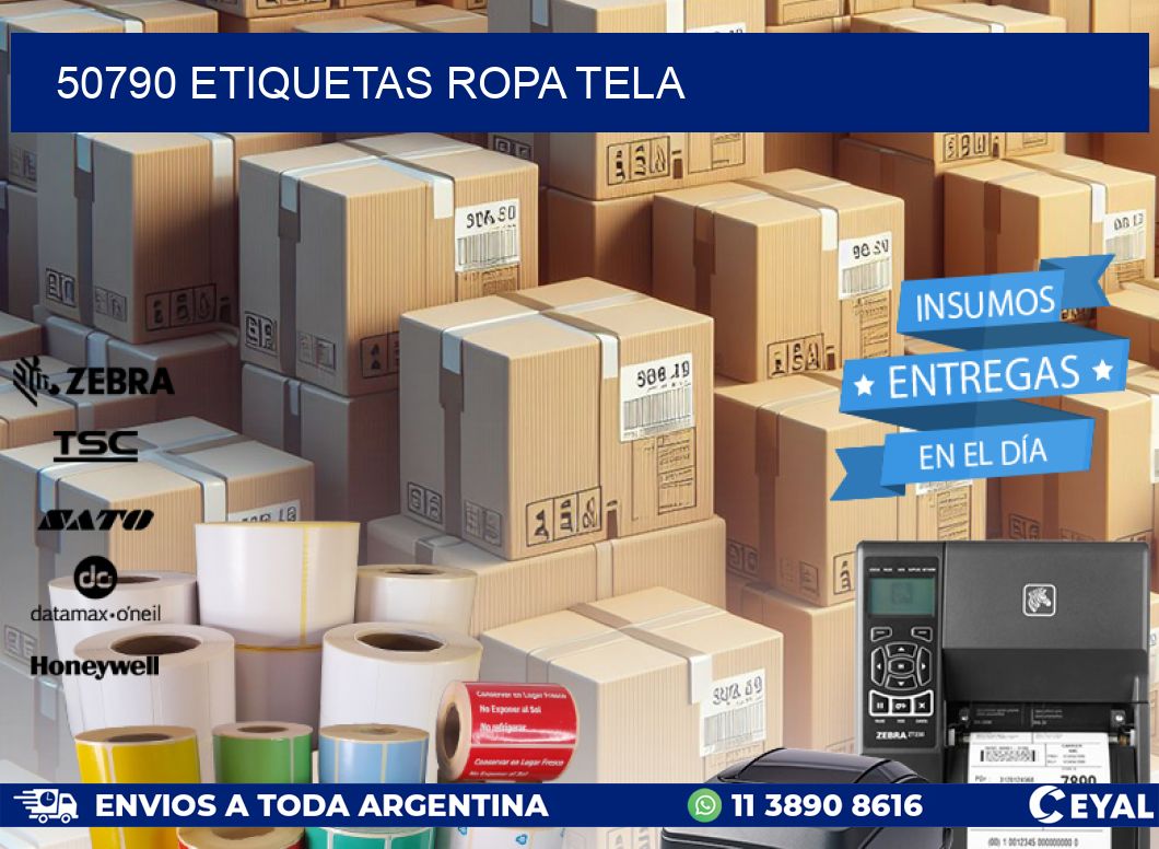 50790 ETIQUETAS ROPA TELA