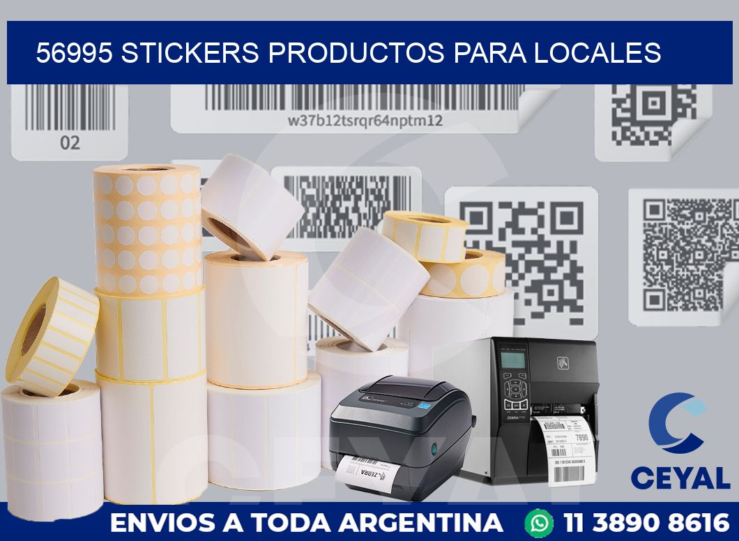 56995 STICKERS PRODUCTOS PARA LOCALES