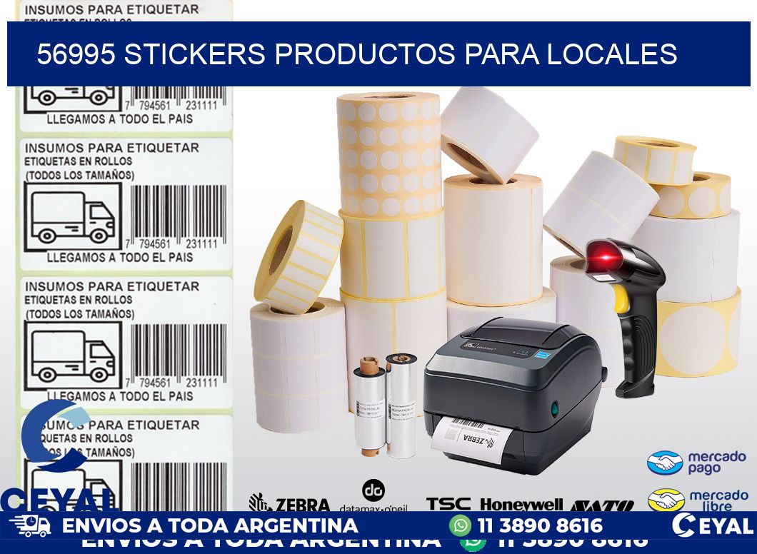 56995 STICKERS PRODUCTOS PARA LOCALES