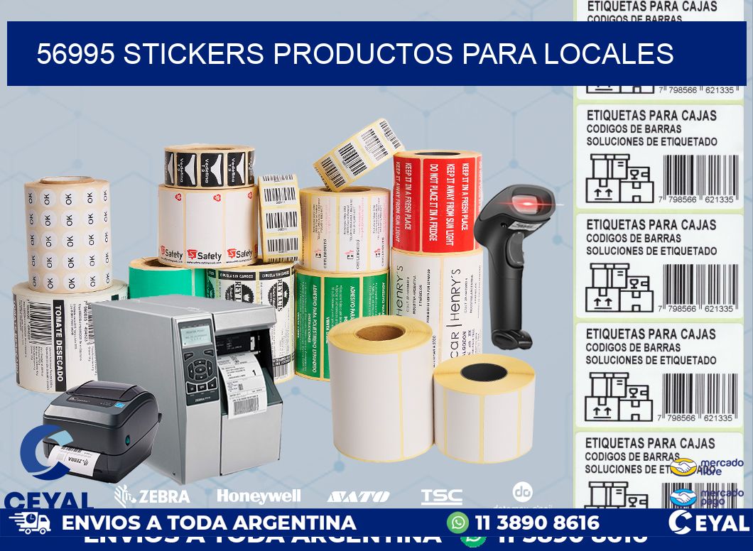 56995 STICKERS PRODUCTOS PARA LOCALES