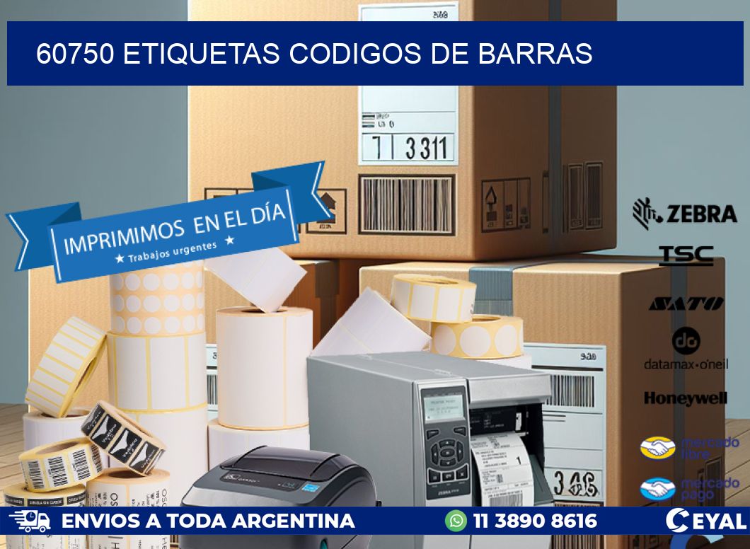 60750 etiquetas codigos de barras