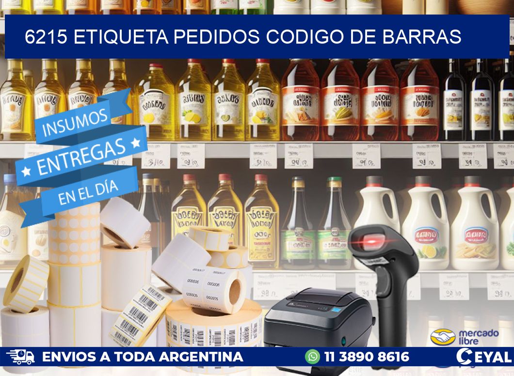 6215 etiqueta pedidos codigo de barras