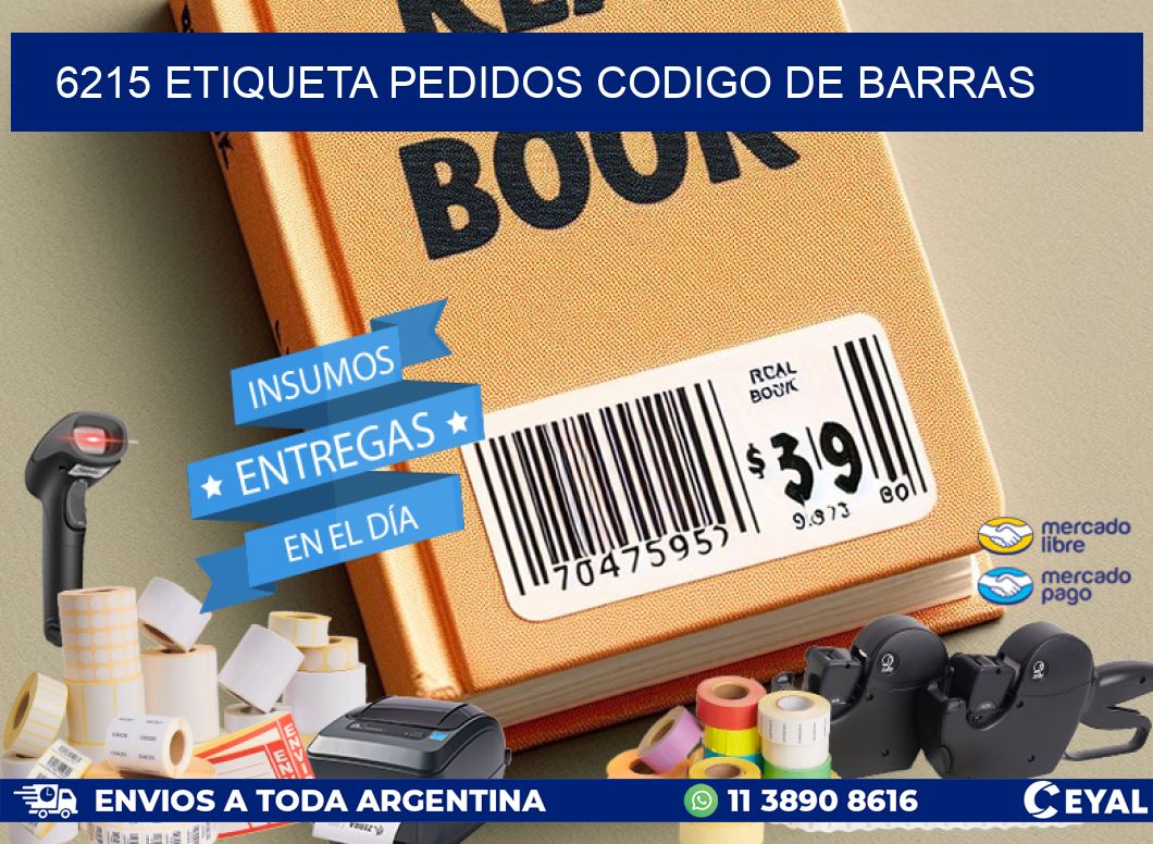 6215 etiqueta pedidos codigo de barras