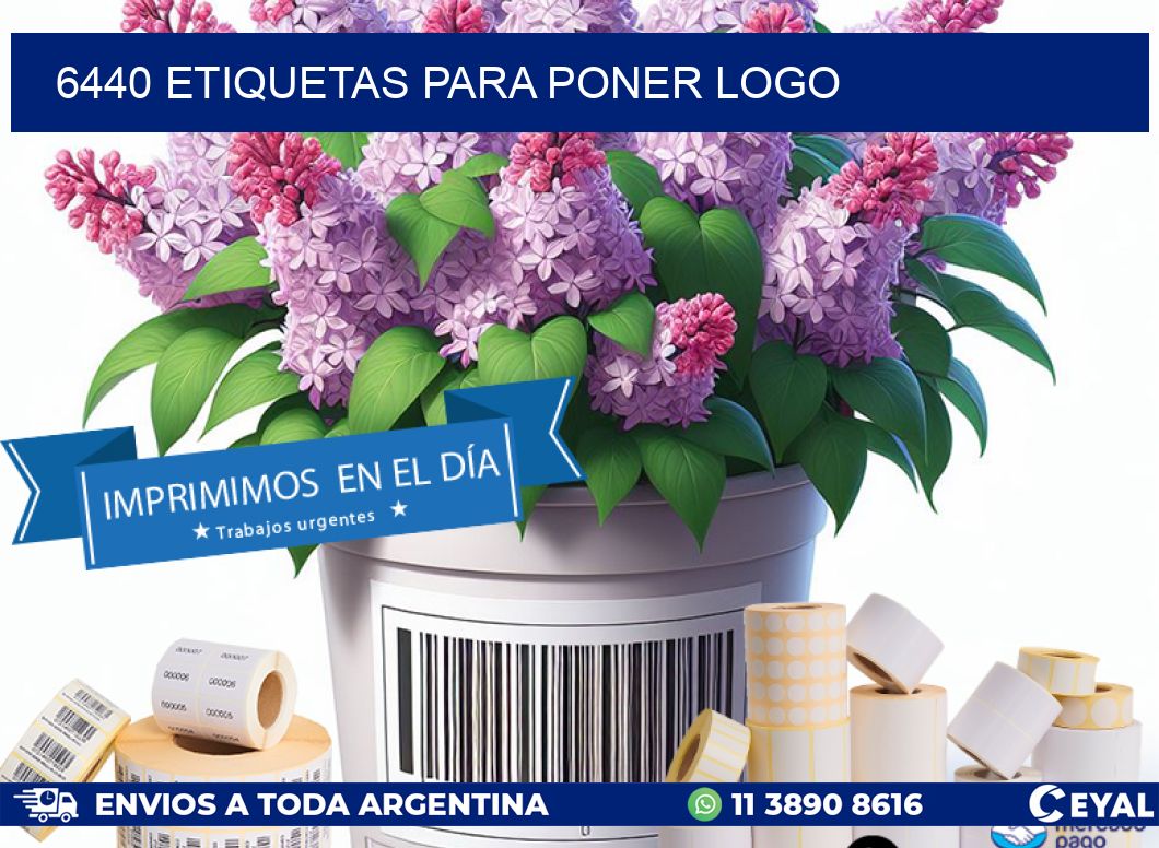 6440 etiquetas para poner logo