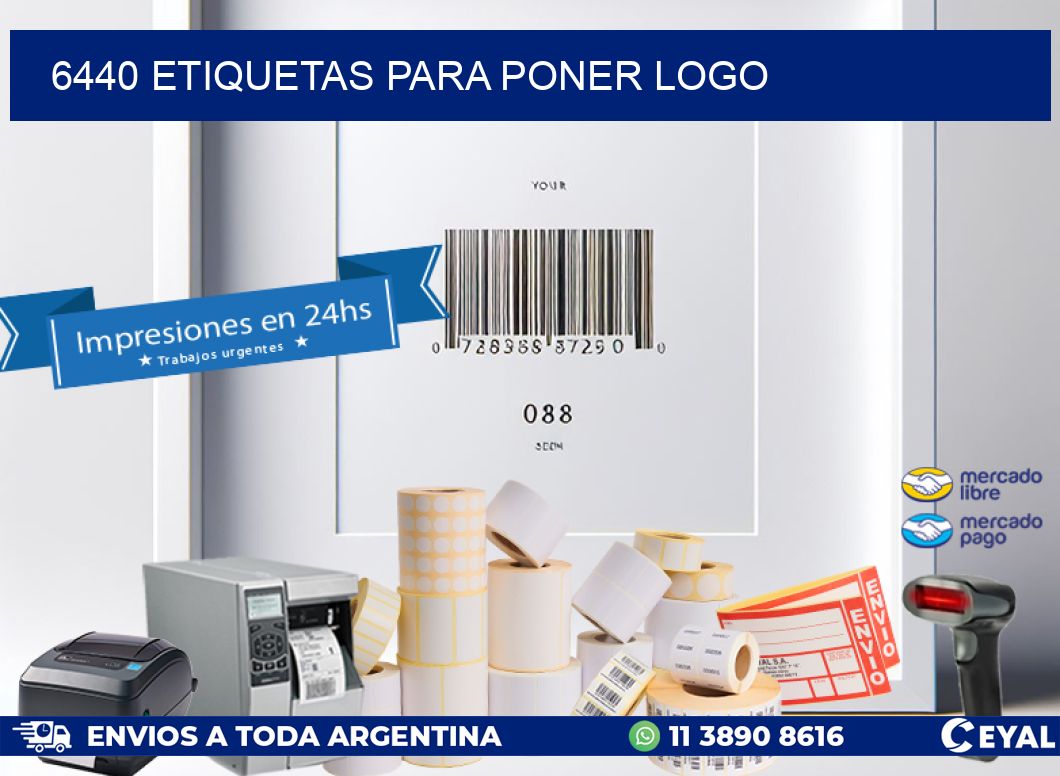 6440 etiquetas para poner logo