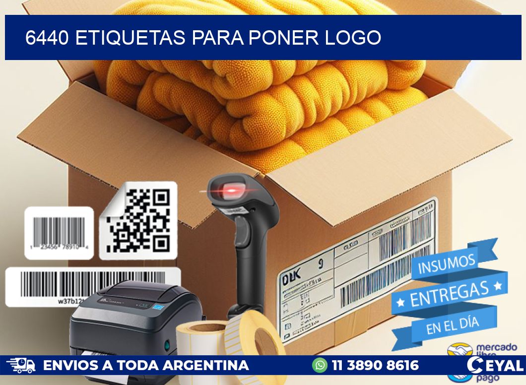 6440 etiquetas para poner logo