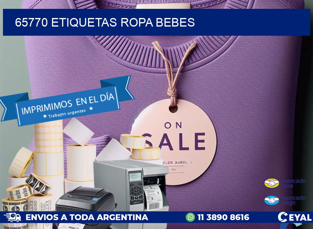 65770 ETIQUETAS ROPA BEBES