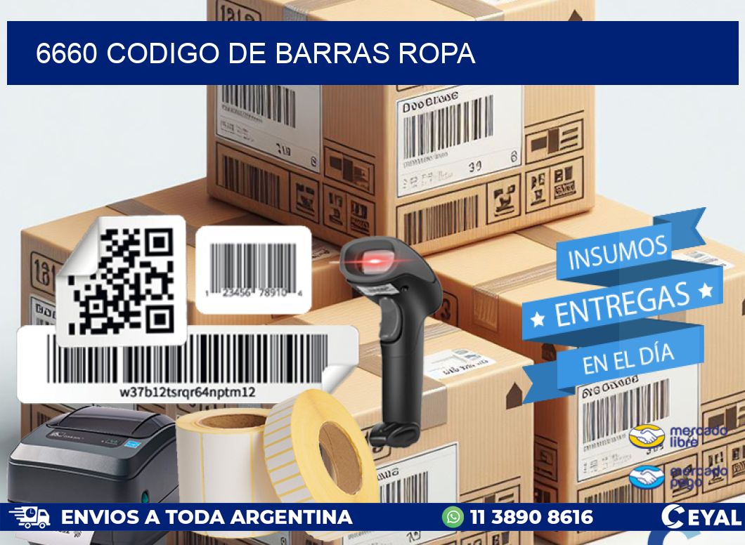 6660 CODIGO DE BARRAS ROPA